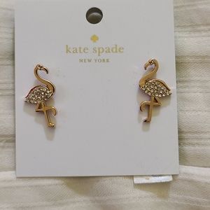 Kate Spade flamingo earrings
